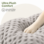DogBedHouse Extra-Thick Plush & High Backrest Dog Sofa Bed (Removable Cover)