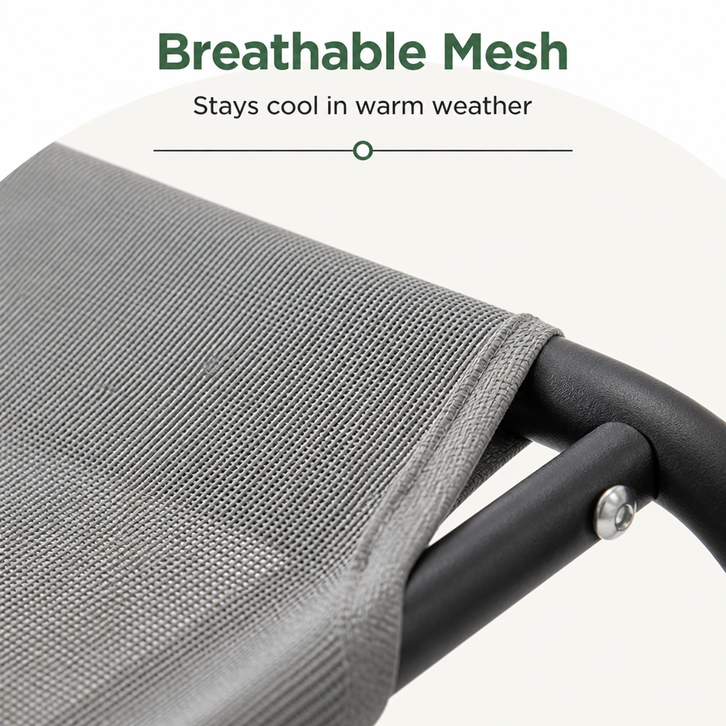 DogBedHouse Elevated Cooling & Chew-Resistant Dog Bed