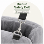 DogBedHouse Breathable & Washable Dog Car Seat (Built-In Safety Belt)