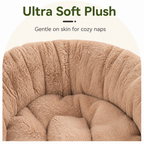 DogBedHouse Washable & Non-Slip Round Bolster Dog Bed