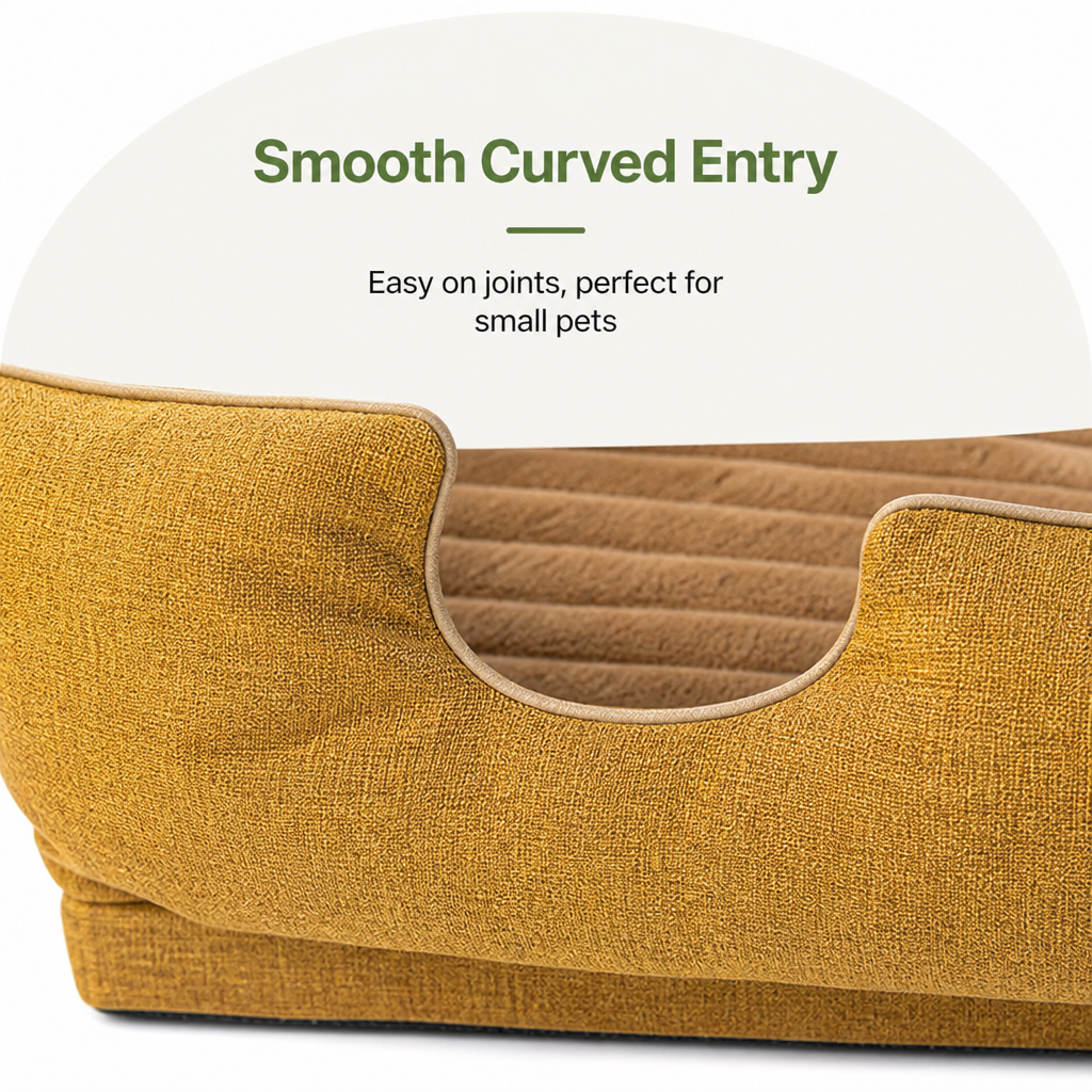 DogBedHouse Orthopedic Egg-Crate Foam Dog Bed (Water-Resistant Washable Cover)