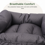 DogBedHouse Breathable Polyester Travel Carrier (Safety Hook & Car Seat Fit)