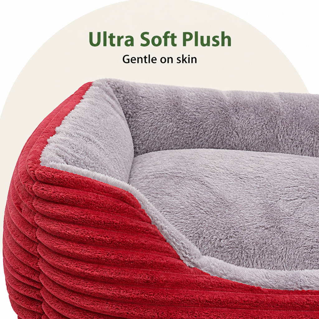 DogBedHouse Cozy All-Season Corduroy Dog Bed (Multiple Sizes)