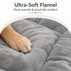 DogBedHouse Plush Flannel & Non-Slip Dog Mat (Machine Washable)