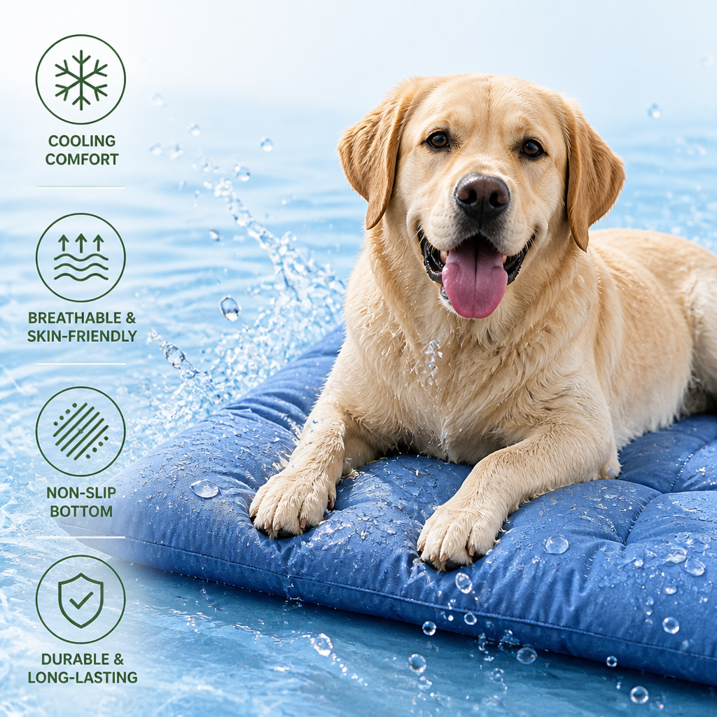 DogBedHouse Extra-Large Cooling & Non-Slip Dog Mat (XXXL)