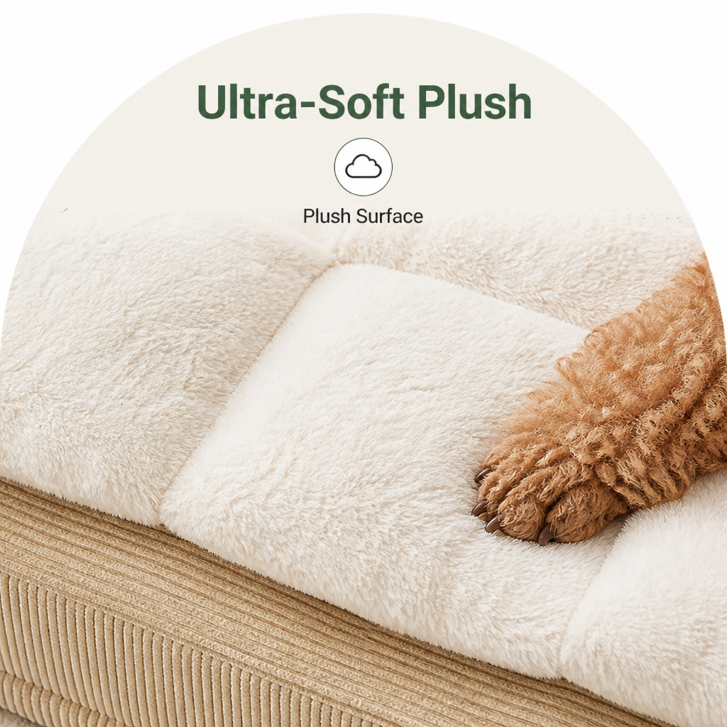 DogBedHouse Ergonomic Spinal Support & Removable Pillow Dog Bed