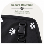 DogBedHouse Foldable & Breathable Canvas Dog Car Booster Seat (Includes Travel Bag)
