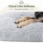 DogBedHouse Plush Lined Polyester Fill Dog Bed (Removable Cover)