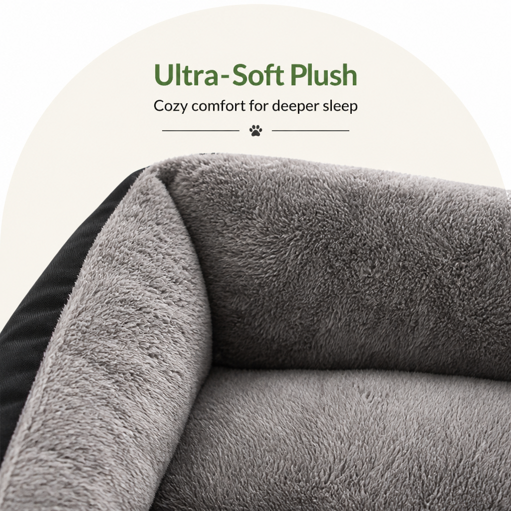 DogBedHouse Plush Mattress-Style & Easy-Clean Polyester Pet Bed (Indoor/Outdoor)
