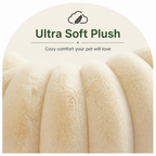 DogBedHouse Round Plush Sherpa Dog Bed (Multiple Sizes & Colors)