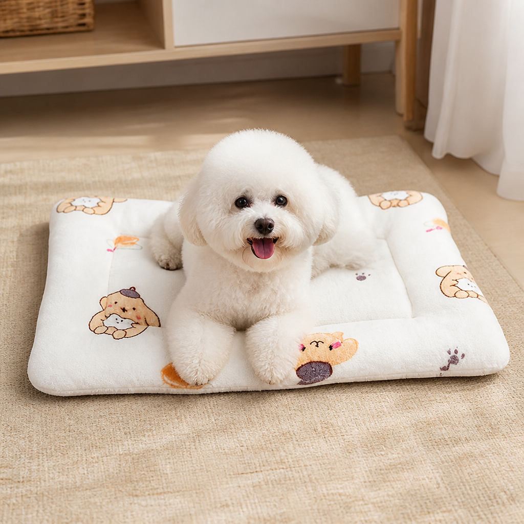 DogBedHouse Double-Sided Fleece & Machine Washable Dog Bed