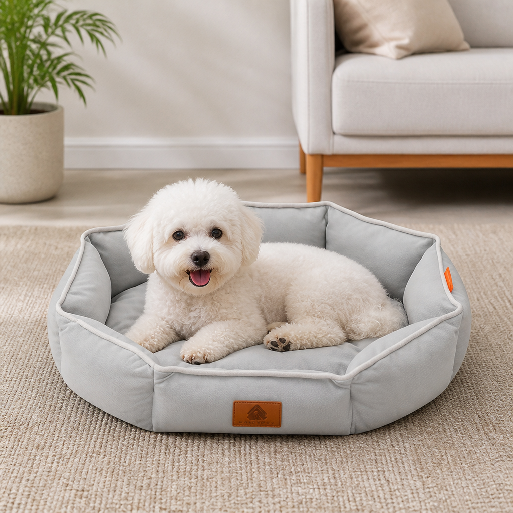 DogBedHouse All-Season Plush Donut Pet Bed