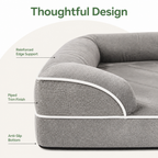 DogBedHouse Orthopedic Memory Foam Dog Bed (Removable Cover)