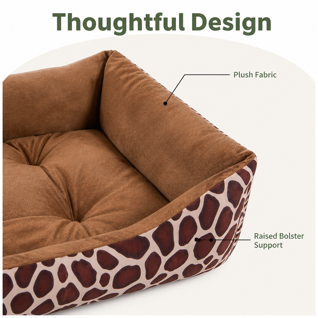 DogBedHouse Plush Polyester Dog Bed (Multiple Sizes)
