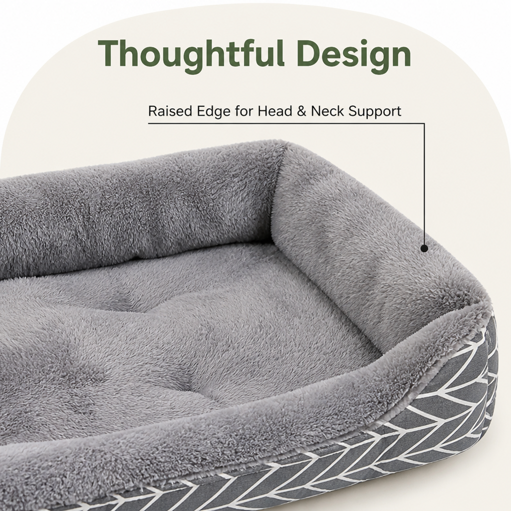 DogBedHouse Plush Polyester Winter Warm Dog Bed (Multiple Sizes)
