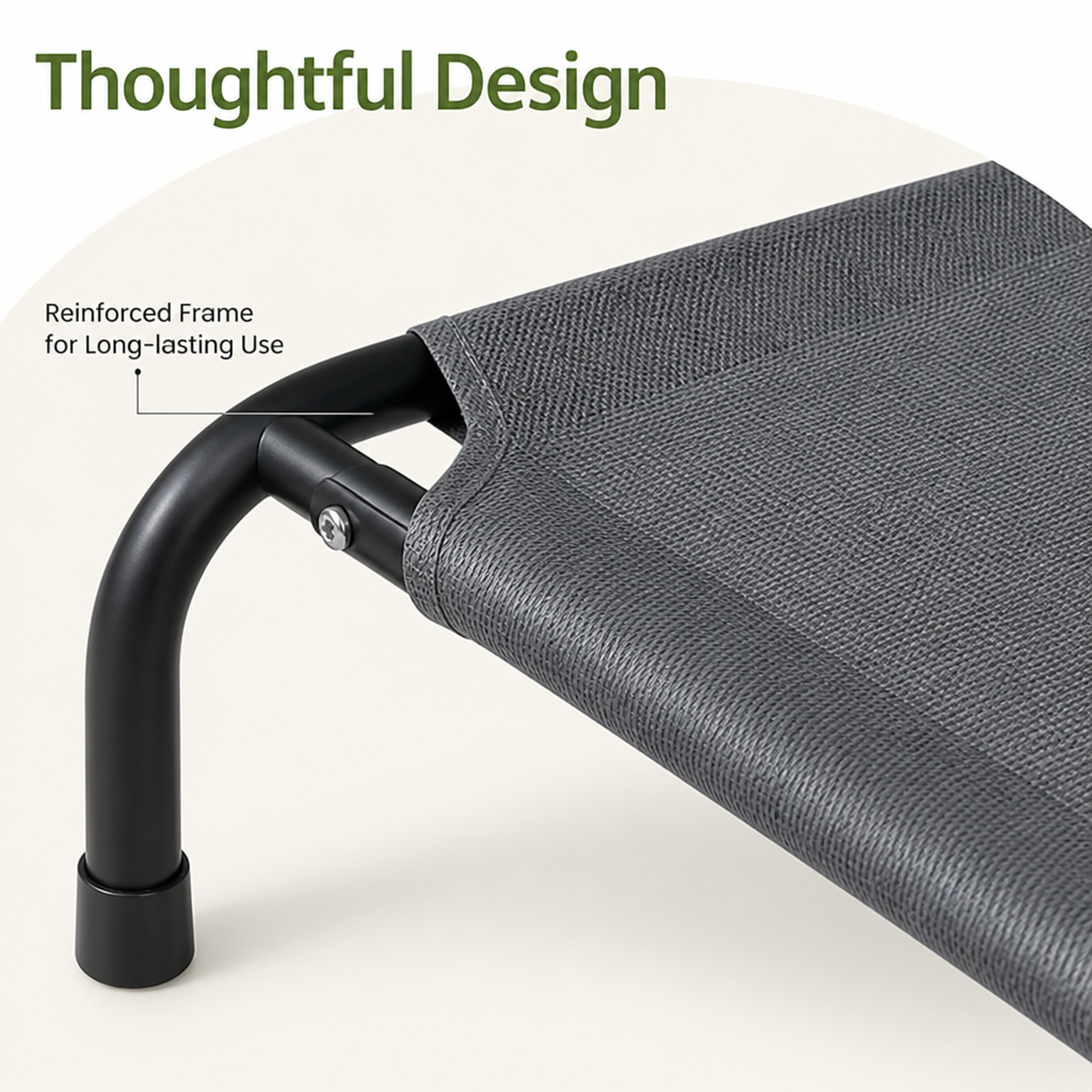 DogBedHouse Cooling Breathable Mesh Elevated Dog Bed