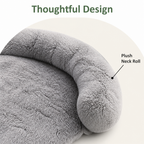 DogBedHouse Plush Neck Pillow Pet Sofa Bed (Removable Cover)