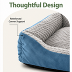 DogBedHouse High-Back Extra Thick Plush Pet Sofa Bed (Washable Cover)