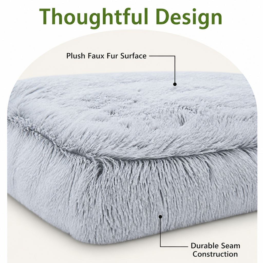 DogBedHouse Cozy Plush & Detachable Cover Dog Bed