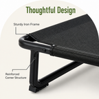 DogBedHouse Elevated Iron Frame & Breathable Dog Bed (No Filler)