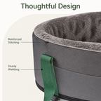 DogBedHouse Cushioned Nest & Durable Polyester Travel Carrier