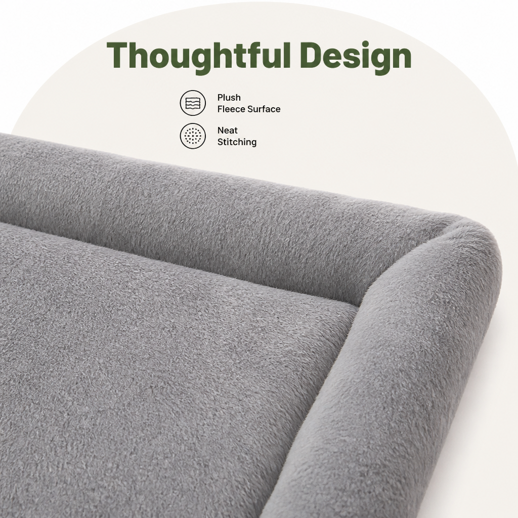 DogBedHouse Fleece-Filled & Washable Dog Bed (Large)