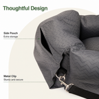 DogBedHouse Breathable Polyester Travel Carrier (Safety Hook & Car Seat Fit)