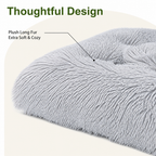 DogBedHouse Plush Lined Polyester Fill Dog Bed (Removable Cover)