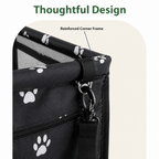 DogBedHouse Foldable & Breathable Canvas Dog Car Booster Seat (Includes Travel Bag)