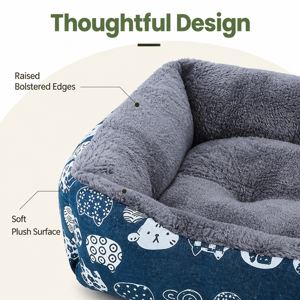 DogBedHouse Ultra-Soft & Easy-Clean Polyester Pet Mattress