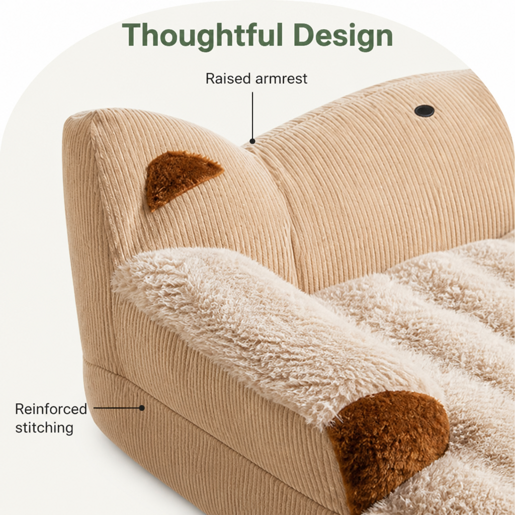 DogBedHouse Calming Washable & Non-Slip Sofa Bed (Removable Cover)