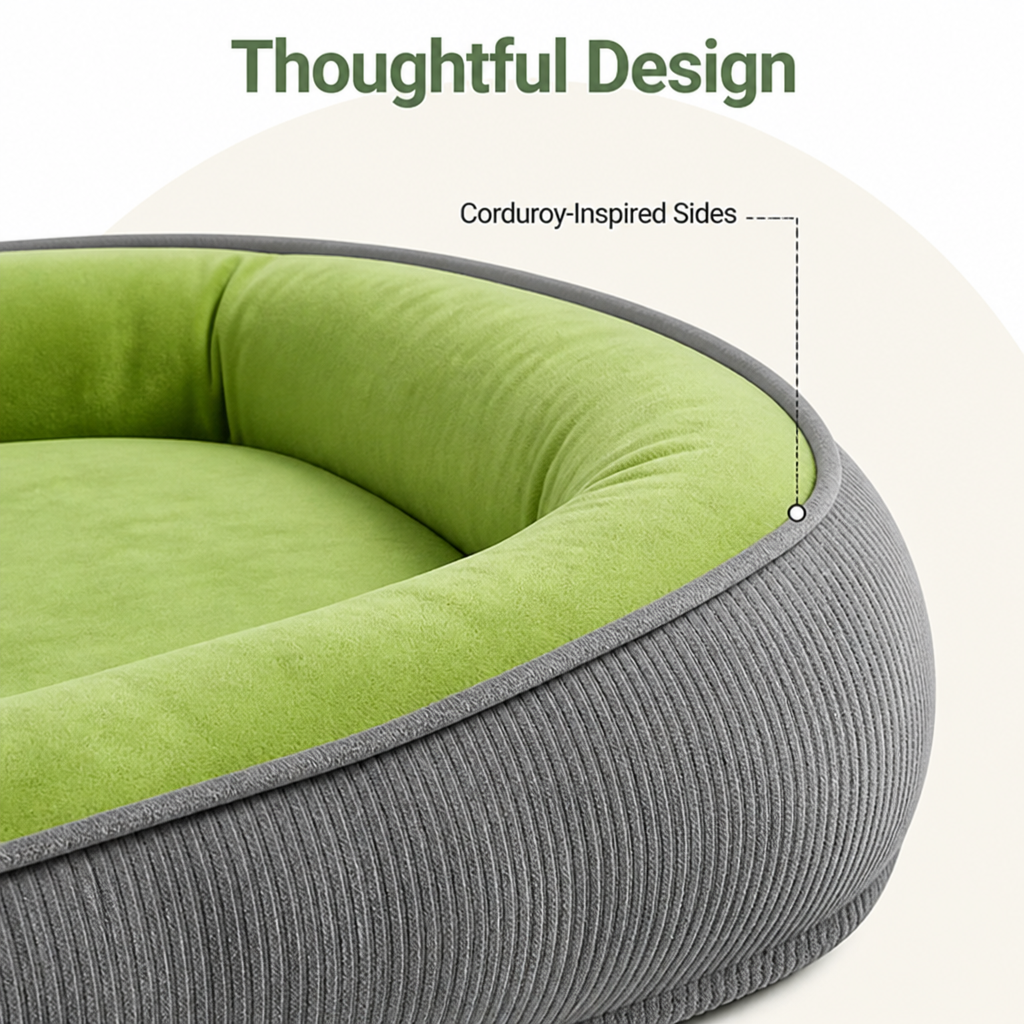 DogBedHouse All-Season Moisture-Wicking Polyester Dog Bed