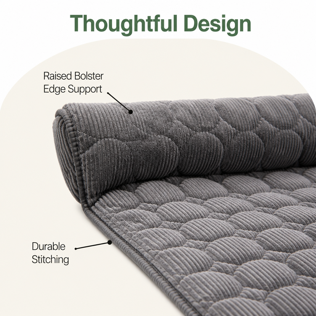 DogBedHouse Non-Slip & Scratch-Resistant Plush Pet Mat