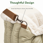 DogBedHouse Plush Fleece Car Seat & Travel Carrier