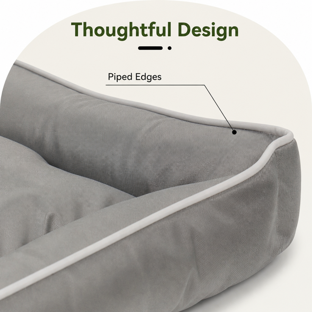 DogBedHouse Chew-Resistant 600D Oxford Dog Bed
