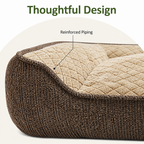 DogBedHouse Orthopedic Memory Foam Dog Bed (Machine-Washable Cover)