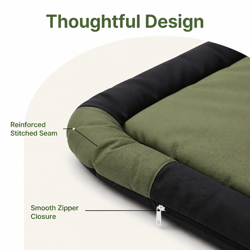 DogBedHouse Tear-Resistant Polyester All-Season Dog Bed