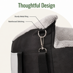 DogBedHouse Double Seat Belts & Washable Dog Car Seat (Small Dog)