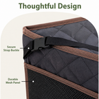 DogBedHouse Large Hard-Bottom & Non-Slip Dog Car Seat (Back-Seat Extender)