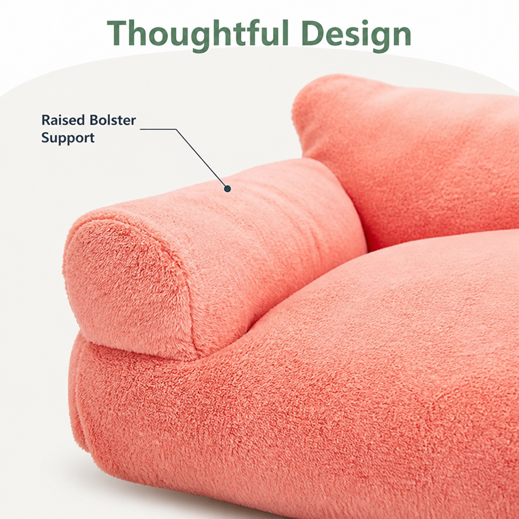 DogBedHouse Cozy Winter Washable Dog Bed (Anti-Slip Base)