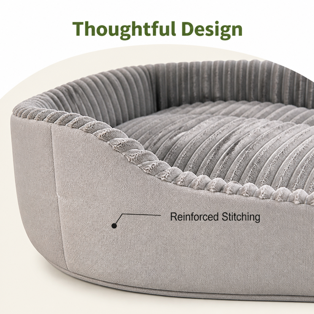 DogBedHouse Washable Double-Sided All-Season Dog Bed (Detachable Mat)