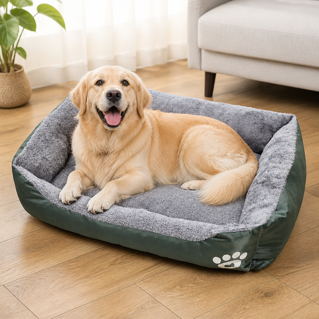 DogBedHouse Cozy Plush & Washable Dog Bed