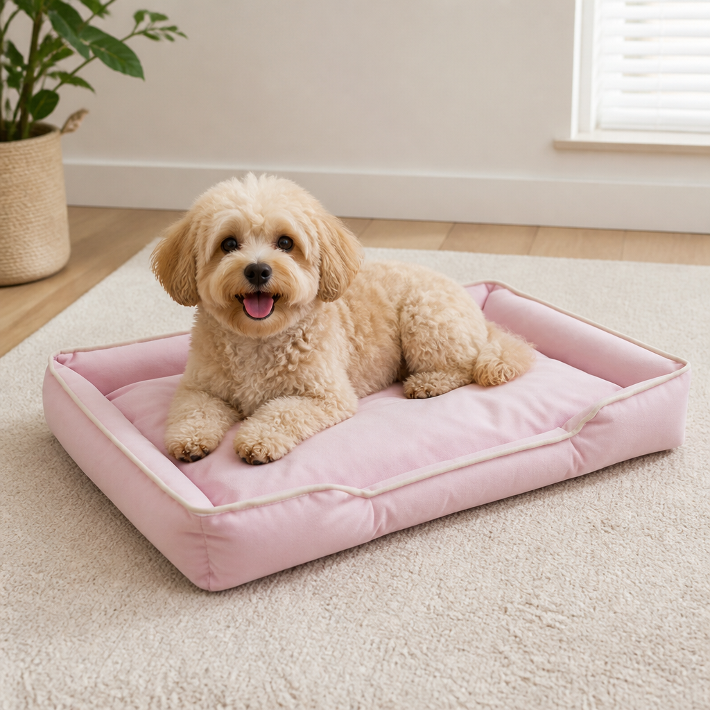 DogBedHouse Chew-Resistant 600D Oxford Dog Bed
