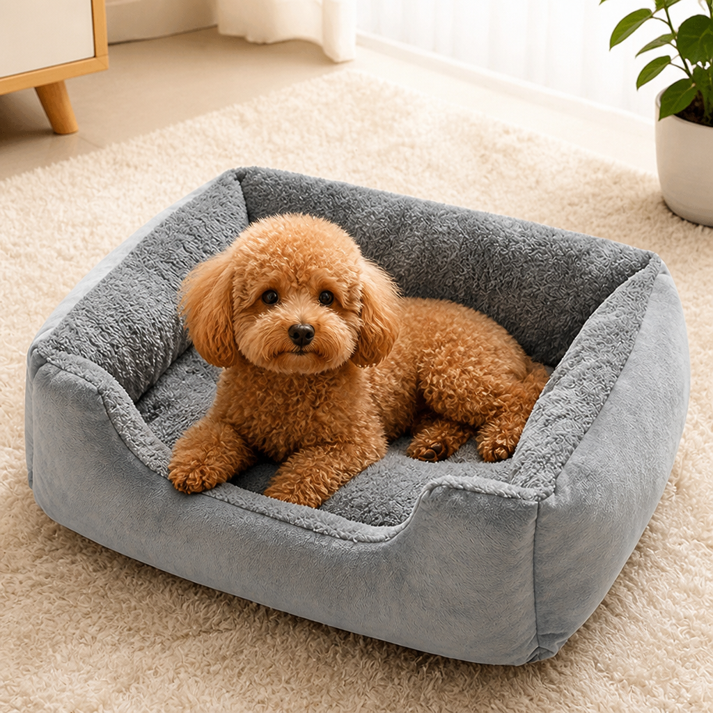 DogBedHouse Plush Mattress-Style & Easy-Clean Polyester Pet Bed (Indoor/Outdoor)