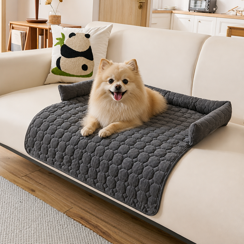 DogBedHouse Non-Slip & Scratch-Resistant Plush Pet Mat