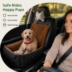DogBedHouse Washable Fleece & Clip-On Safety Dog Booster Seat