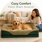 DogBedHouse Removable Washable Plush Bolster Bed