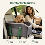 DogBedHouse Cushioned Nest & Durable Polyester Travel Carrier