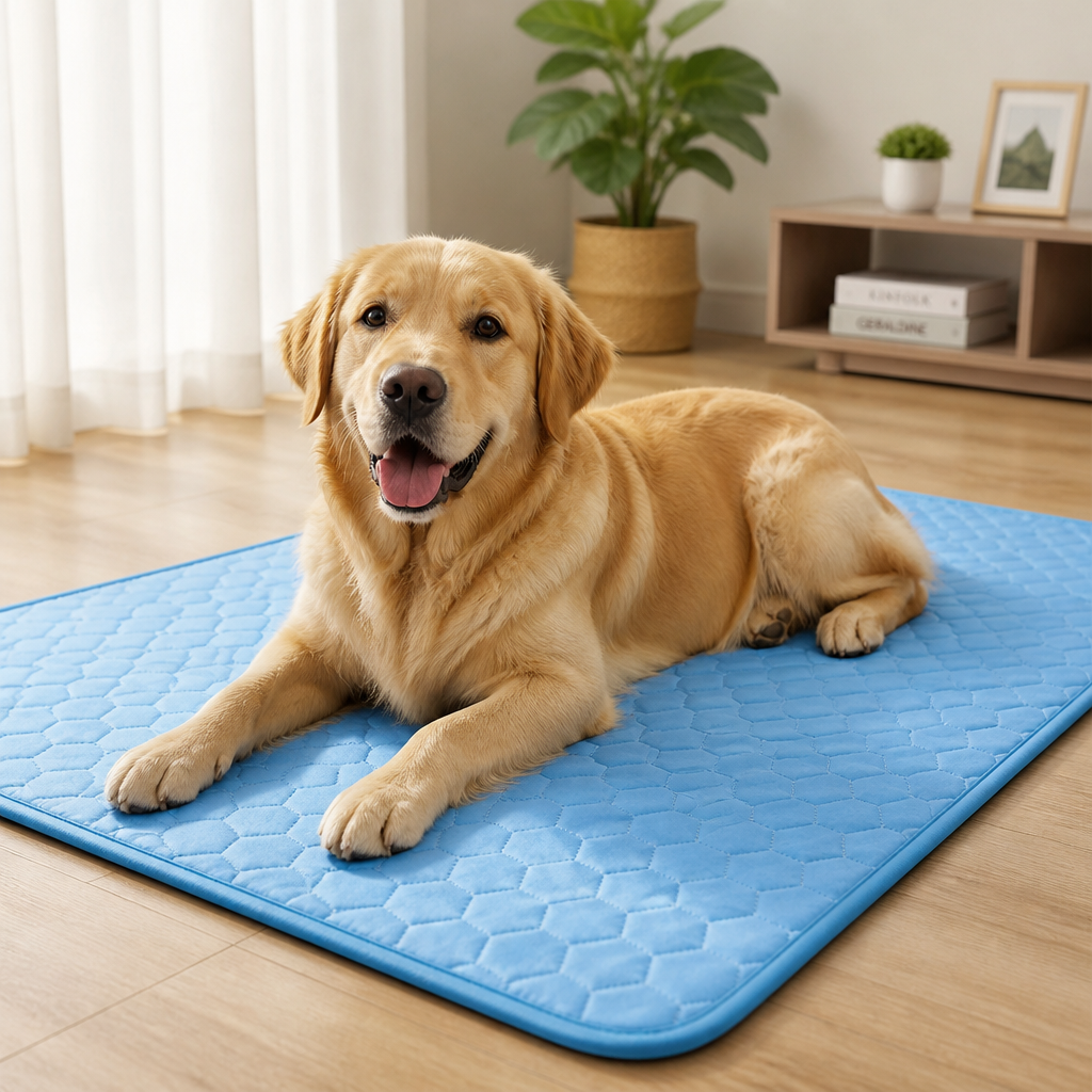 DogBedHouse Ice Silk Cooling & Breathable Pet Mat (Machine Washable)