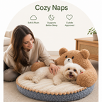 DogBedHouse Removable Mattress & Memory Foam Round Pet Bed